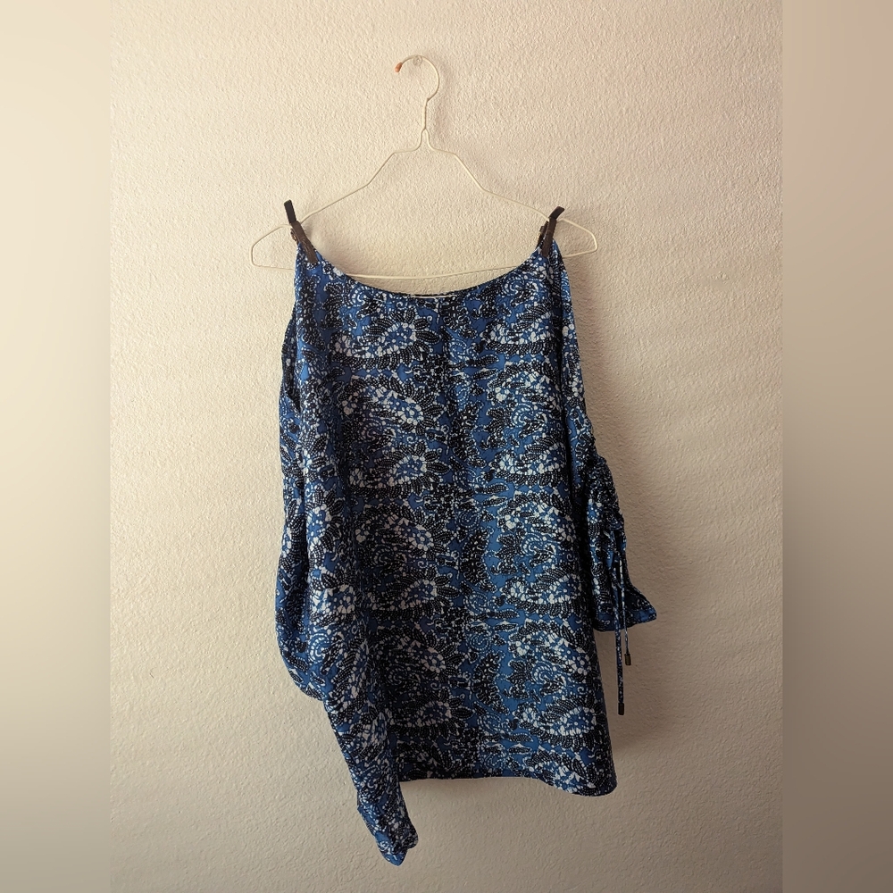 Michael Kors Blue Patterned Blouse